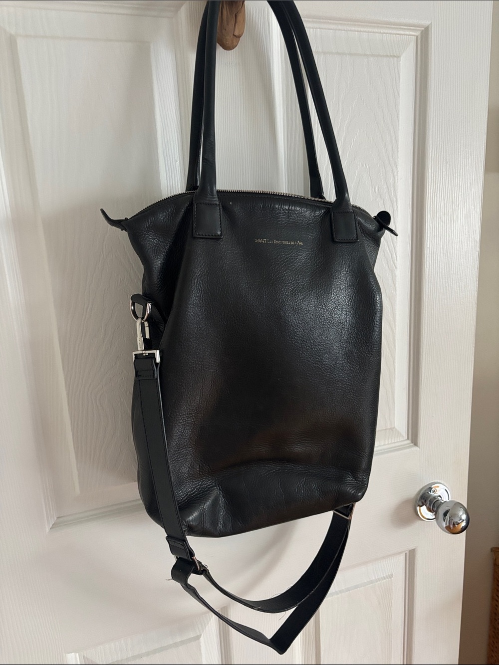 Want Les Essentiels de la Vie O'Hare Leather Shopper Tote Black